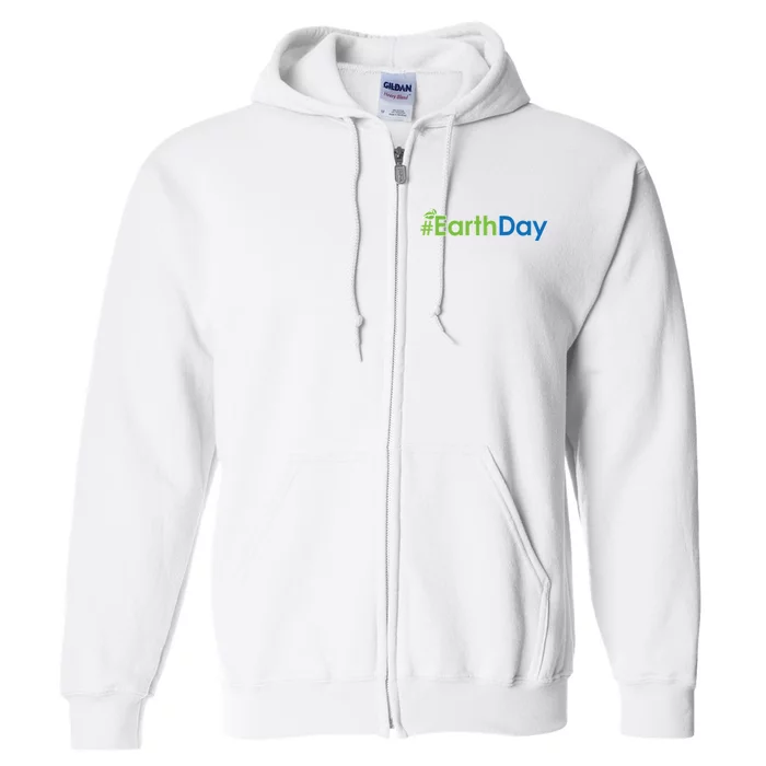 Hashtag Earth Day Awareness Full Zip Hoodie