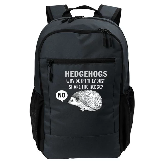 Hedgehogs Can't Share Daily Commute Backpack