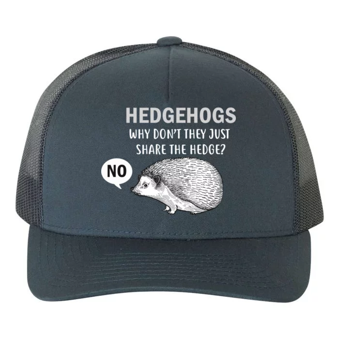 Hedgehogs Can't Share Yupoong Adult 5-Panel Trucker Hat