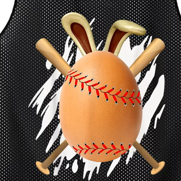 Happy Easter Egg Hunting Cute Baseball Bunny Ears Lover Mesh Reversible Basketball Jersey Tank