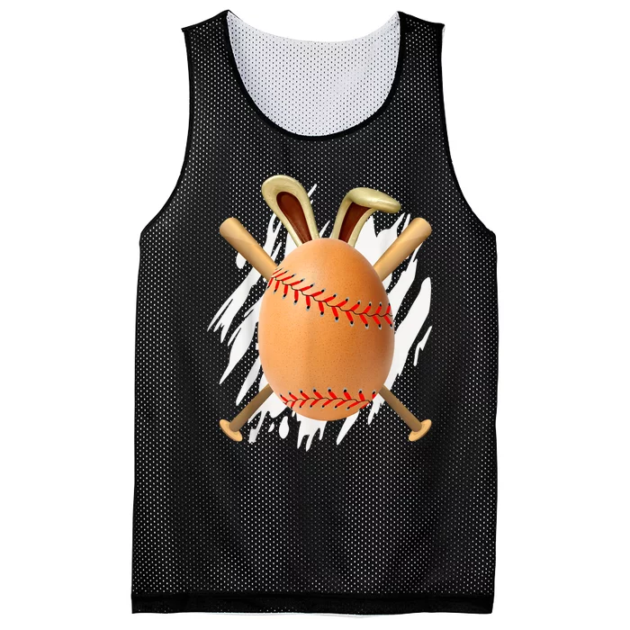 Happy Easter Egg Hunting Cute Baseball Bunny Ears Lover Mesh Reversible Basketball Jersey Tank