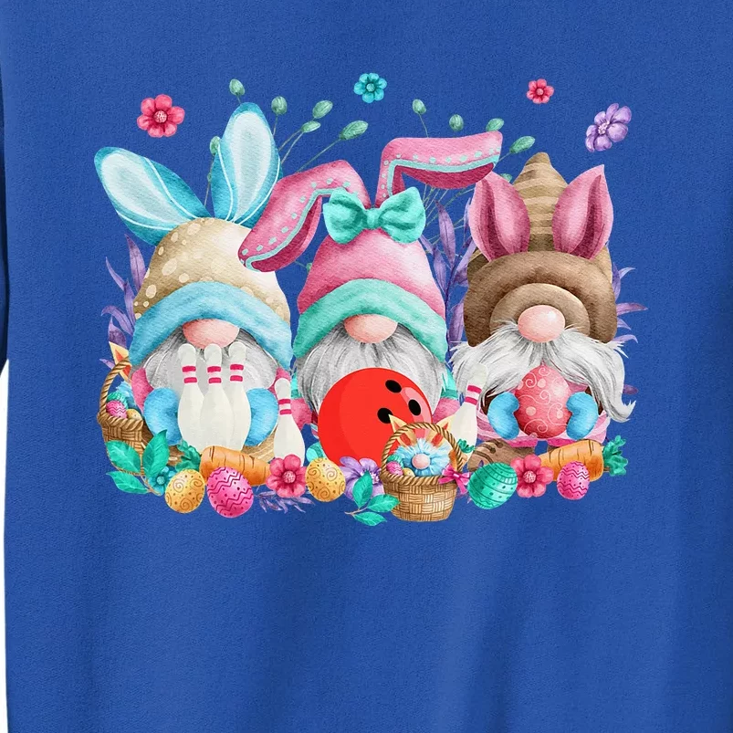 Happy Easter Eggs Bunny Gnomes Bowling Lover Easter Sweatshirt