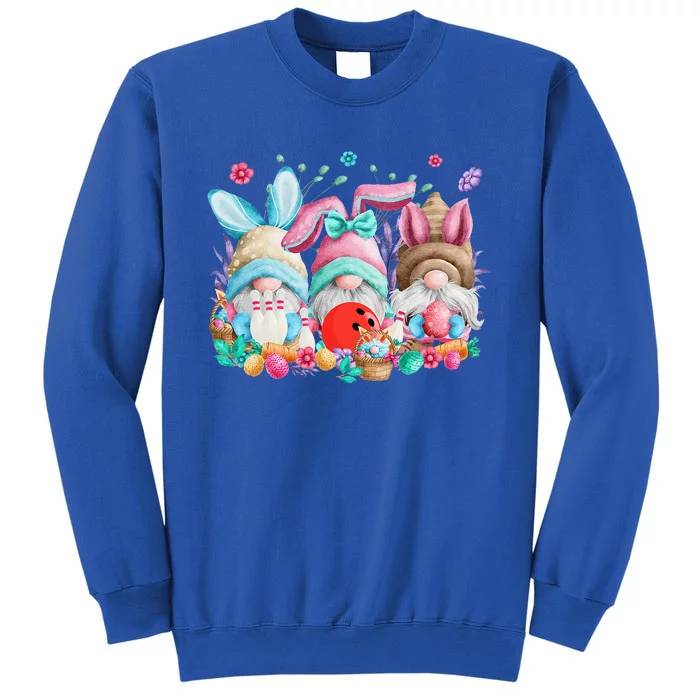 Happy Easter Eggs Bunny Gnomes Bowling Lover Easter Sweatshirt