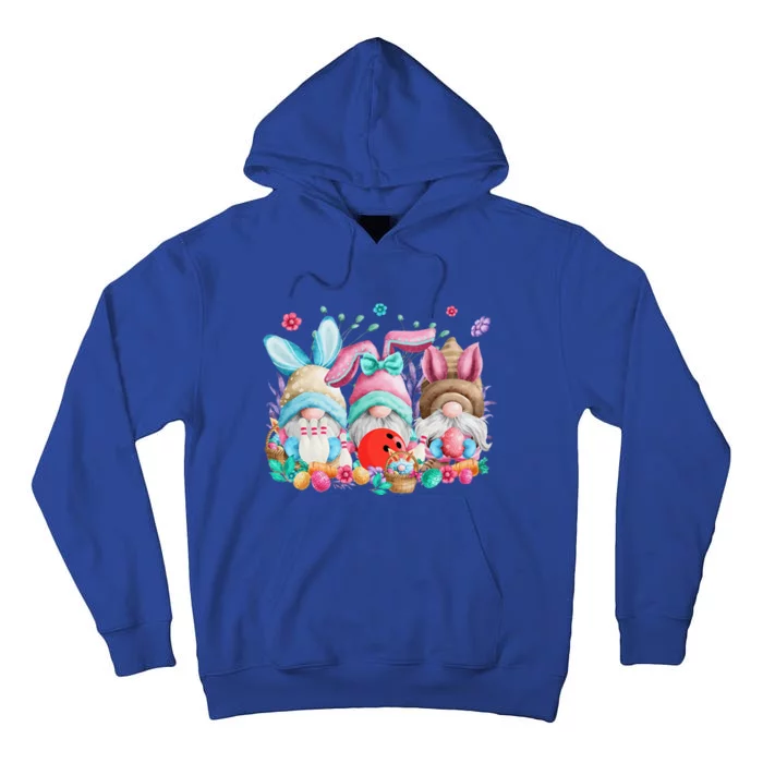 Happy Easter Eggs Bunny Gnomes Bowling Lover Easter Tall Hoodie