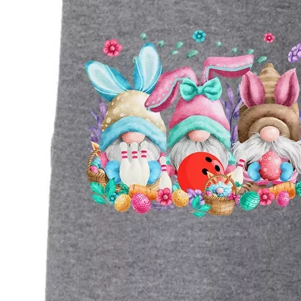 Happy Easter Eggs Bunny Gnomes Bowling Lover Easter Doggie 3-End Fleece Hoodie