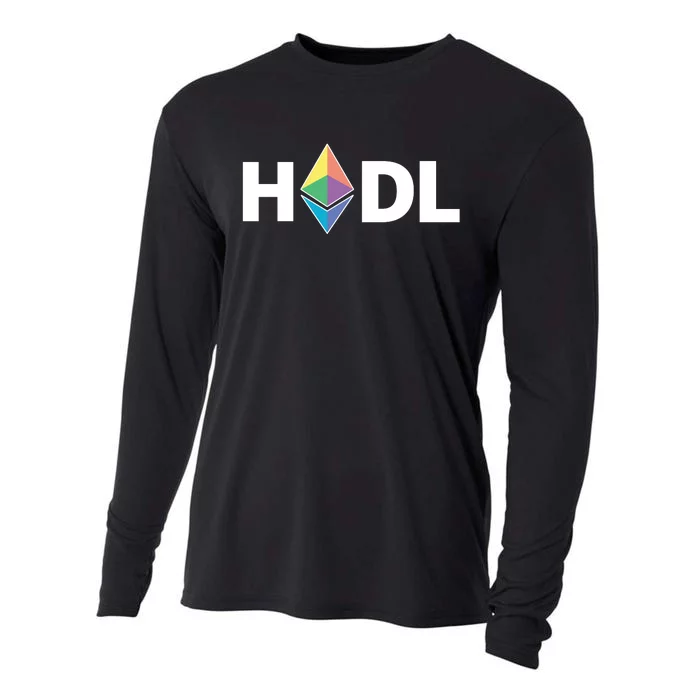 HODL Ethereum, Ethereum Logo Cryptocurrency, Funny HODL ETH Cooling Performance Long Sleeve Crew