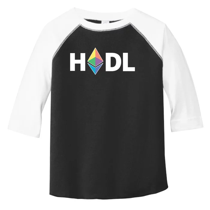 HODL Ethereum, Ethereum Logo Cryptocurrency, Funny HODL ETH Toddler Fine Jersey T-Shirt