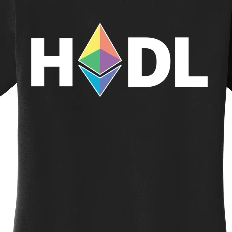 HODL Ethereum, Ethereum Logo Cryptocurrency, Funny HODL ETH Women's T-Shirt