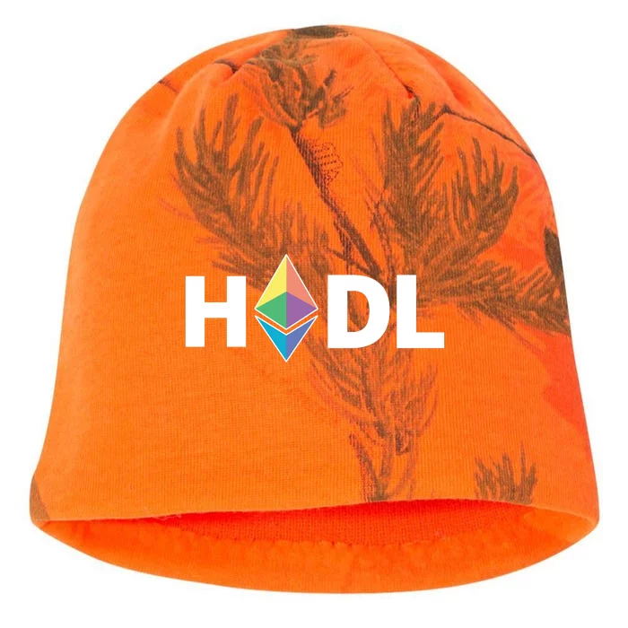 HODL Ethereum, Ethereum Logo Cryptocurrency, Funny HODL ETH Kati - Camo Knit Beanie