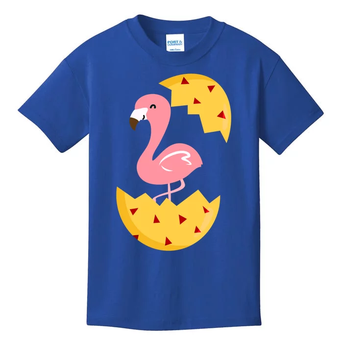 Happy Easter Egg Cute Flamingo Gift Egg Hunt Family Great Gift Kids T-Shirt