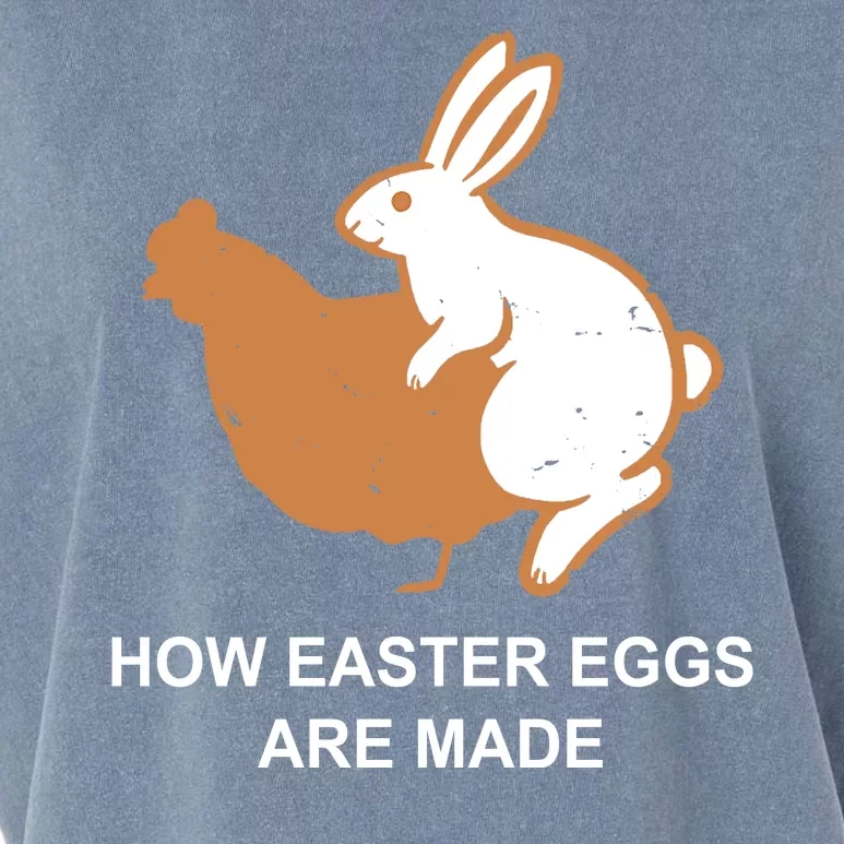 How Easter Eggs Are Made Funny Sarcastic Garment-Dyed Women's Muscle Tee