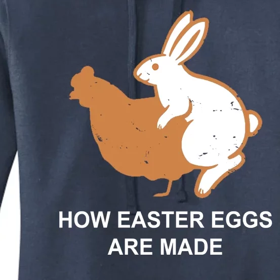 How Easter Eggs Are Made Funny Sarcastic Women's Pullover Hoodie