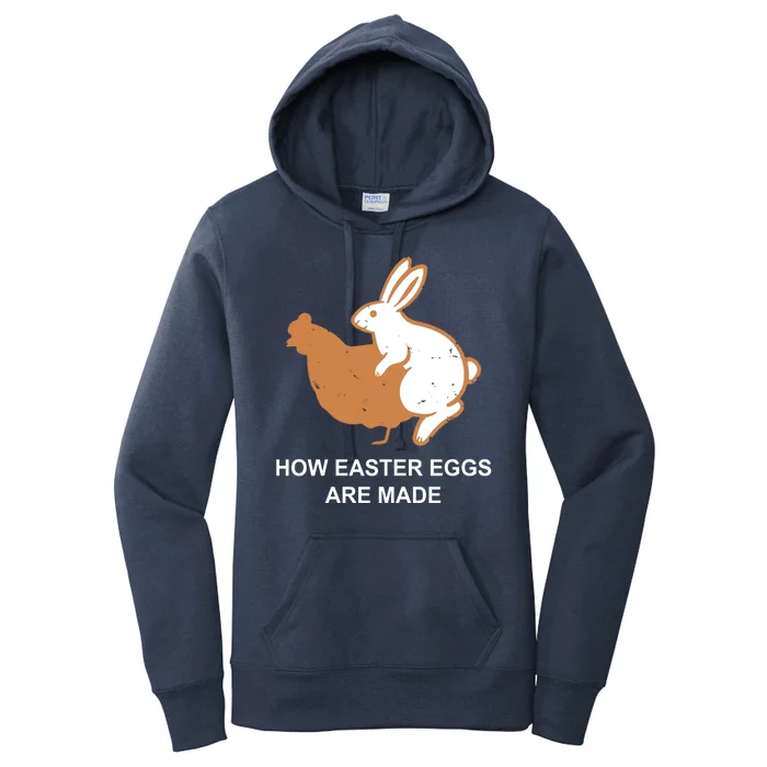 How Easter Eggs Are Made Funny Sarcastic Women's Pullover Hoodie