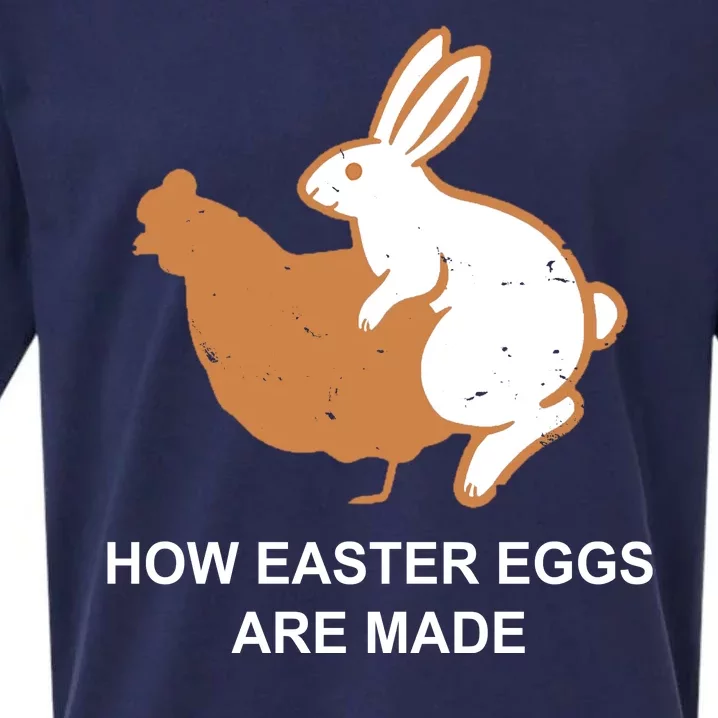 How Easter Eggs Are Made Funny Sarcastic Sueded Cloud Jersey T-Shirt