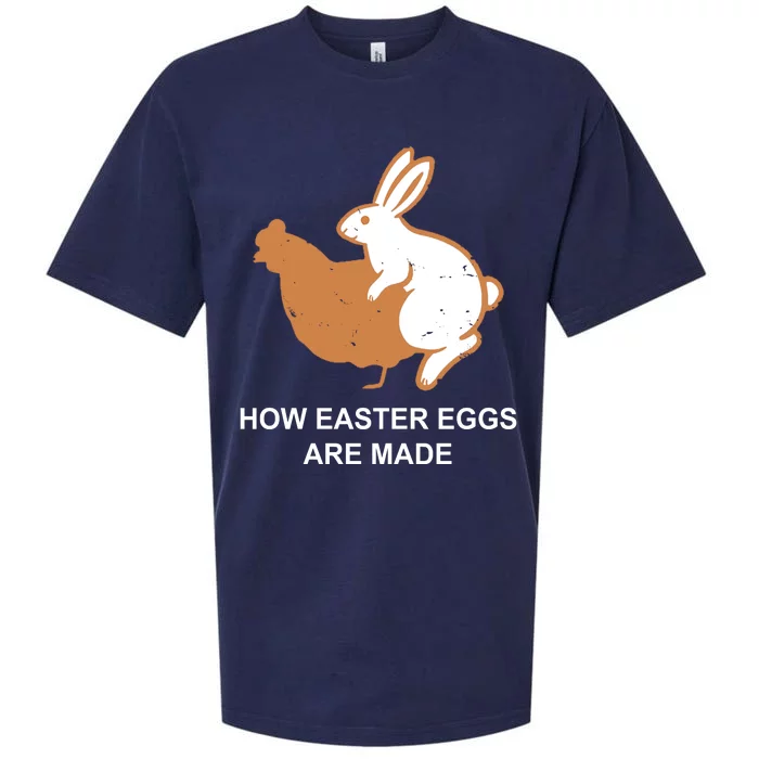 How Easter Eggs Are Made Funny Sarcastic Sueded Cloud Jersey T-Shirt