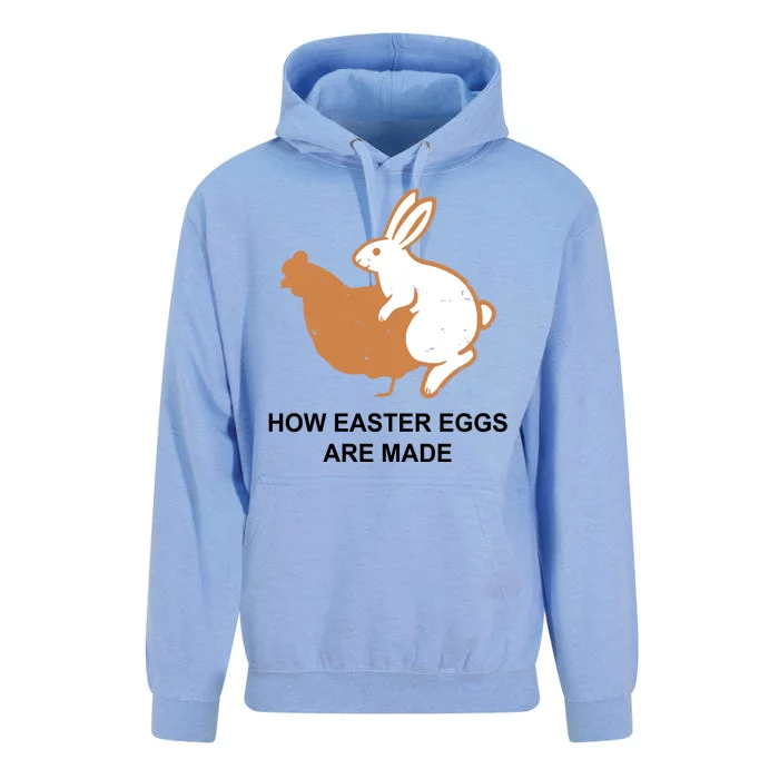 How Easter Eggs Are Made Funny Sarcastic Unisex Surf Hoodie