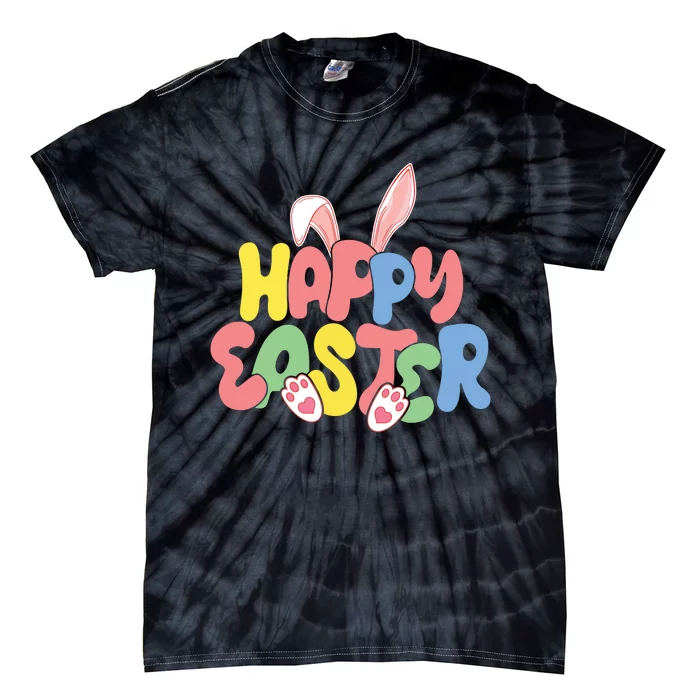 Happy Easter Easter Bunny Ears Easter Egg Hunt Matching Tie-Dye T-Shirt