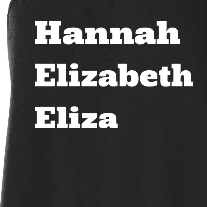 Hannah Elizabeth Eliza Women's Racerback Tank