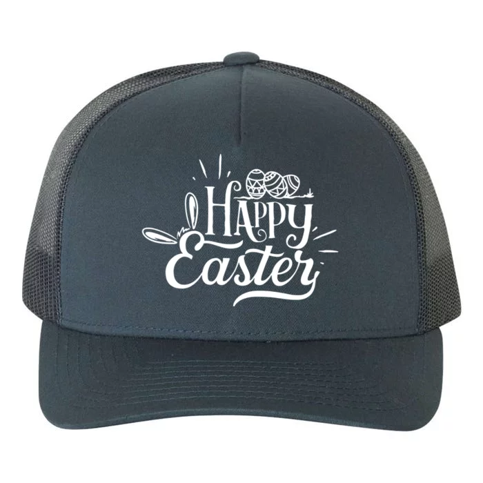 Happy Easter Egg Holiday Yupoong Adult 5-Panel Trucker Hat