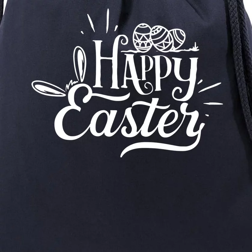 Happy Easter Egg Holiday Drawstring Bag