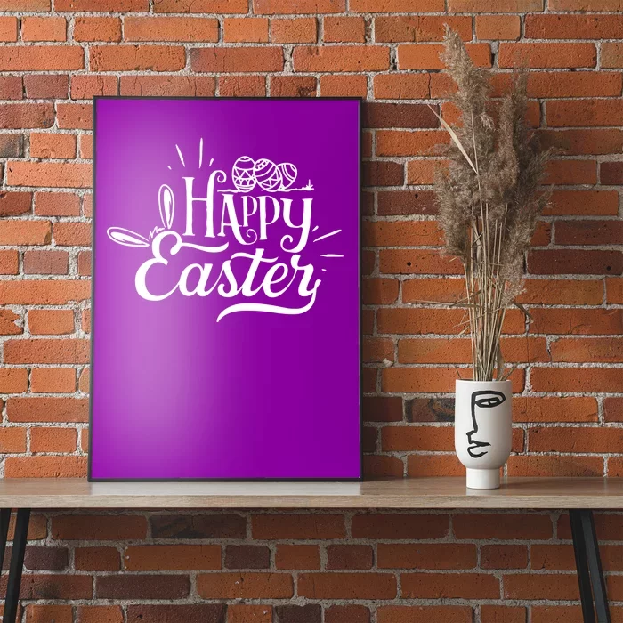 Happy Easter Egg Holiday Poster