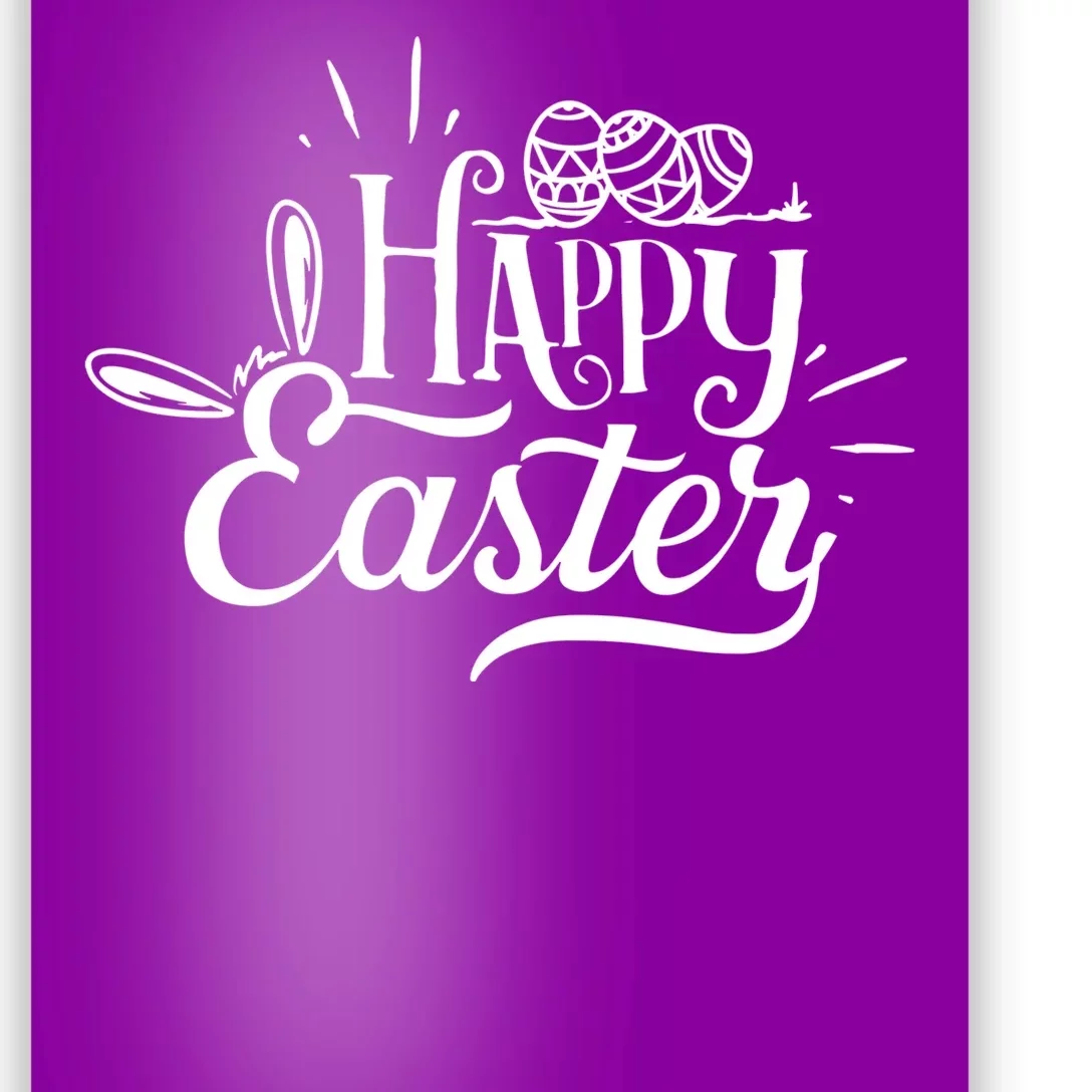 Happy Easter Egg Holiday Poster