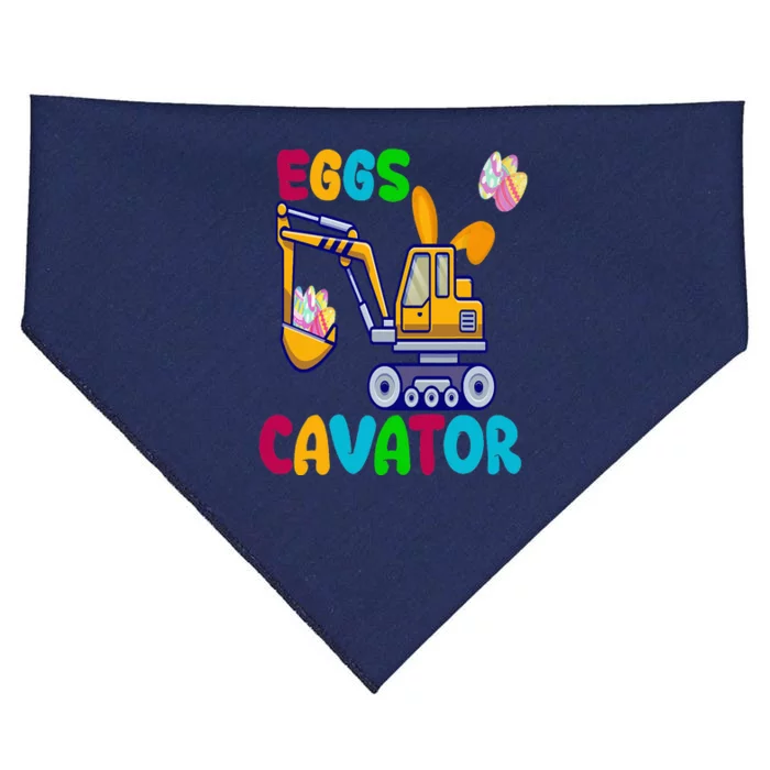 Happy Easter Funny Excavator Hunting Egg USA-Made Doggie Bandana