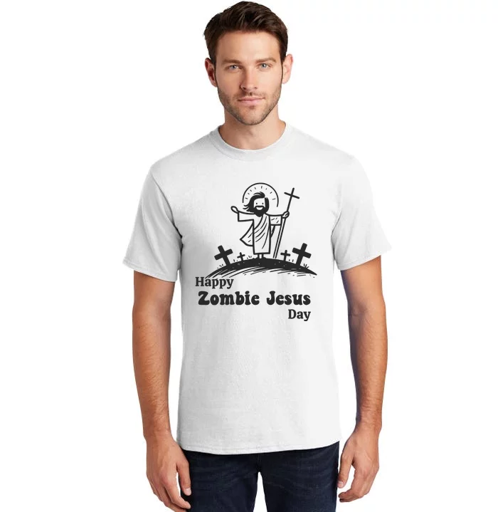 Happy Easter Funny Zombie Jesus Tall T-Shirt