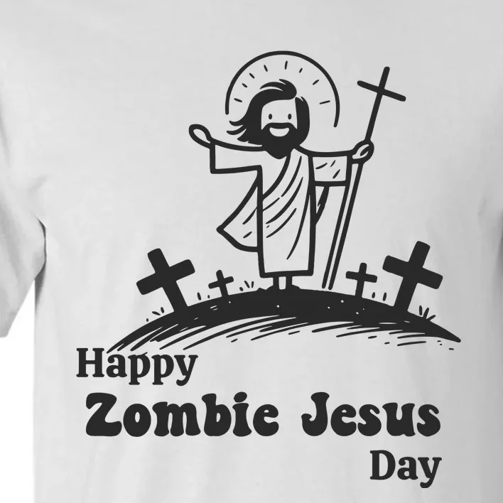 Happy Easter Funny Zombie Jesus Tall T-Shirt