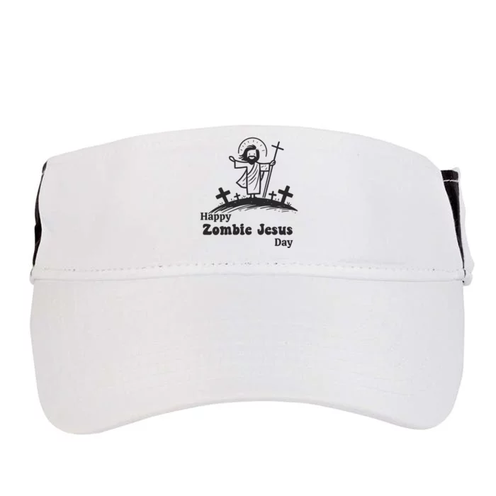 Happy Easter Funny Zombie Jesus Adult Drive Performance Visor