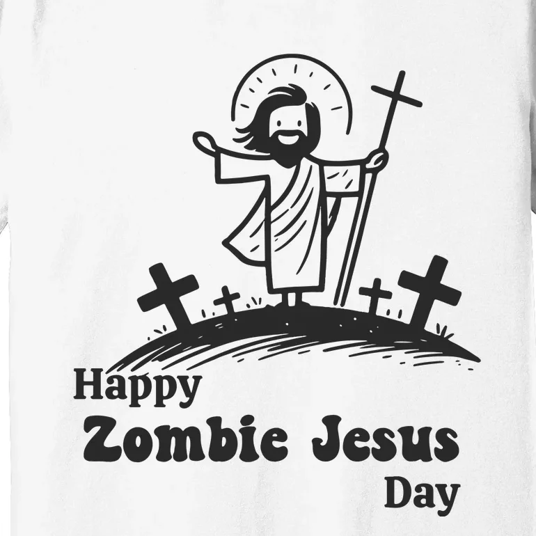 Happy Easter Funny Zombie Jesus Premium T-Shirt