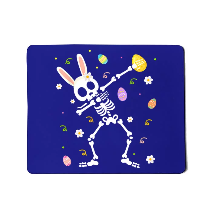 Happy Easter Funny Dabbing Bunny Skeleton Hunting Eggs Gift Mousepad