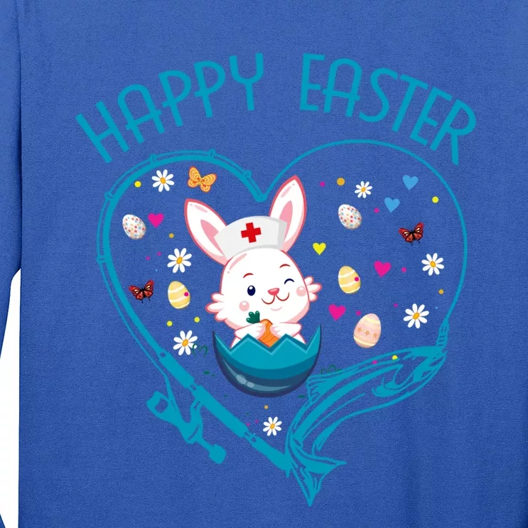 Happy Easter Fishing Bunny Easter Day Fishing Fisher Gift Long Sleeve Shirt