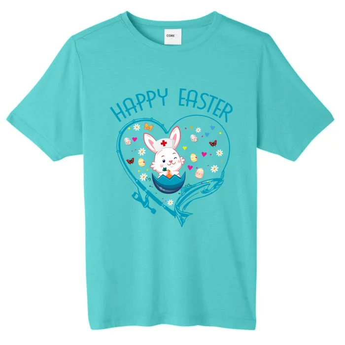 Happy Easter Fishing Bunny Easter Day Fishing Fisher Gift ChromaSoft Performance T-Shirt