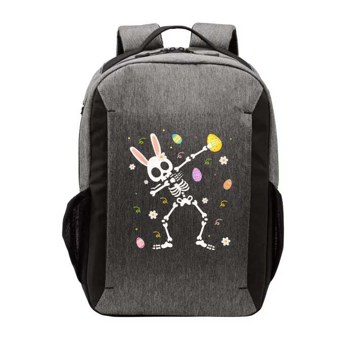 Happy Easter Funny Dabbing Bunny Skeleton Hunting Eggs Vector Backpack