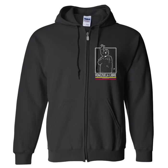 Hasta El Final Abajo Cadenas Venezuela Libre Full Zip Hoodie