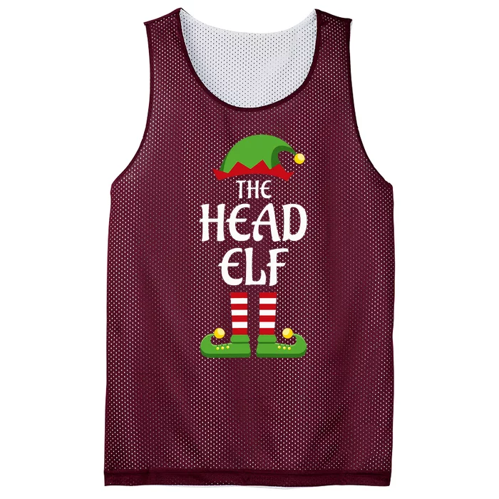 Head Elf Family Matching Group Christmas Mesh Reversible Basketball Jersey Tank