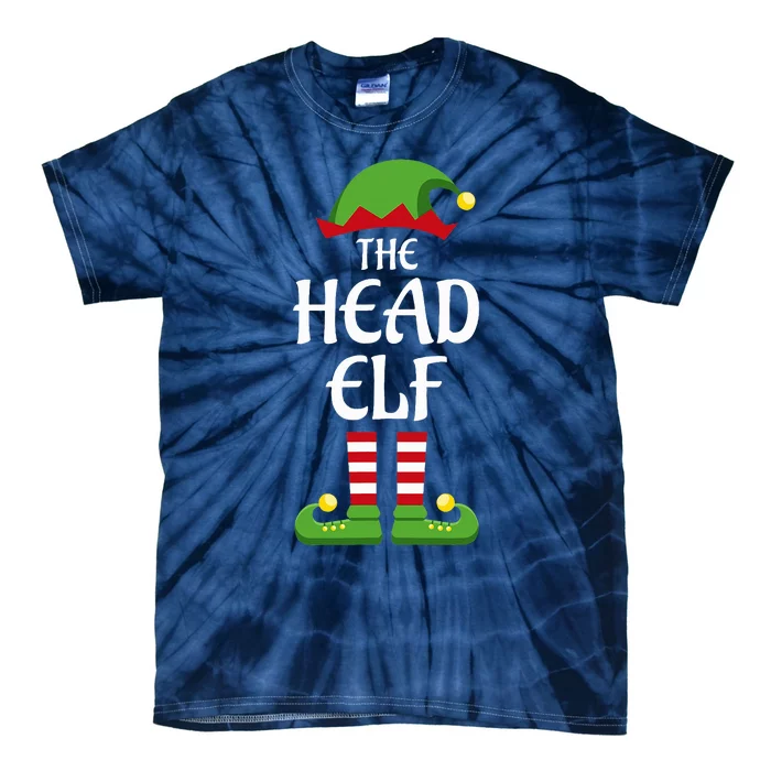 Head Elf Family Matching Group Christmas Tie-Dye T-Shirt