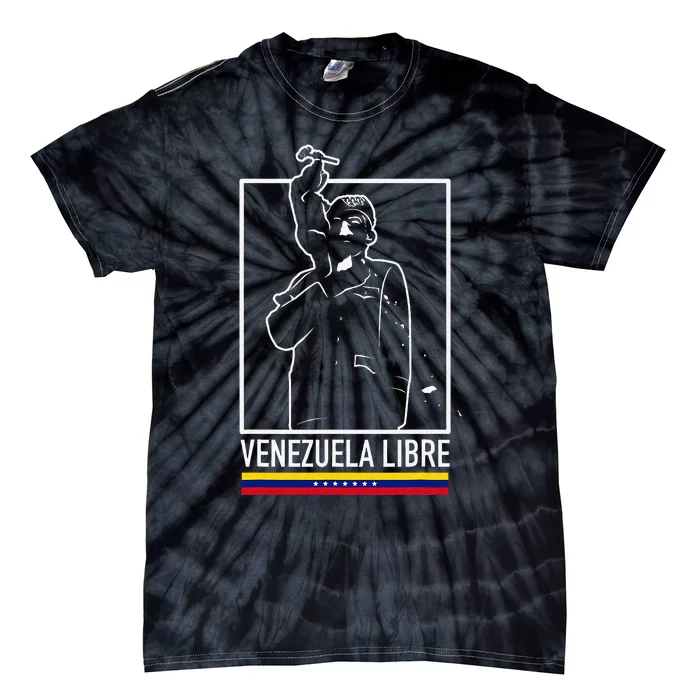 Hasta El Final Abajo Cadenas Venezuela Libre Tie-Dye T-Shirt