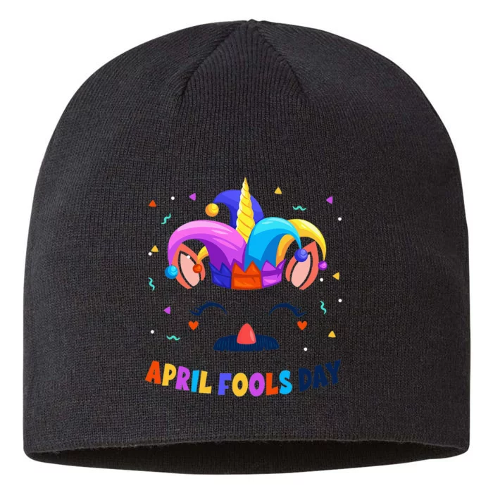 Happy Easter Fool's Day 1st April Unicorn Face 8 1/2in Sustainable Knit Beanie