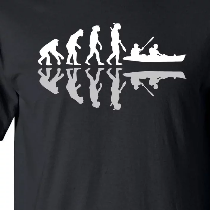 Human Evolution Funny Canoeing Humor River Adventure Tall T-Shirt