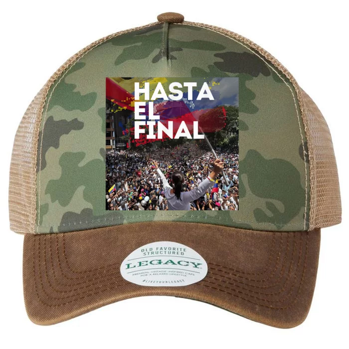 Hasta El Final Venezuela MaríA Corina Machado Legacy Tie Dye Trucker Hat