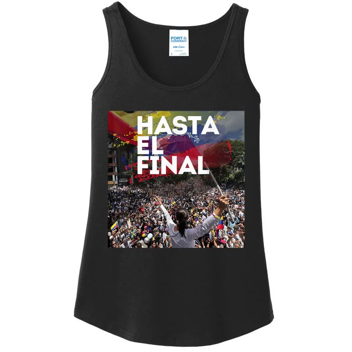 Hasta El Final Venezuela MaríA Corina Machado Ladies Essential Tank