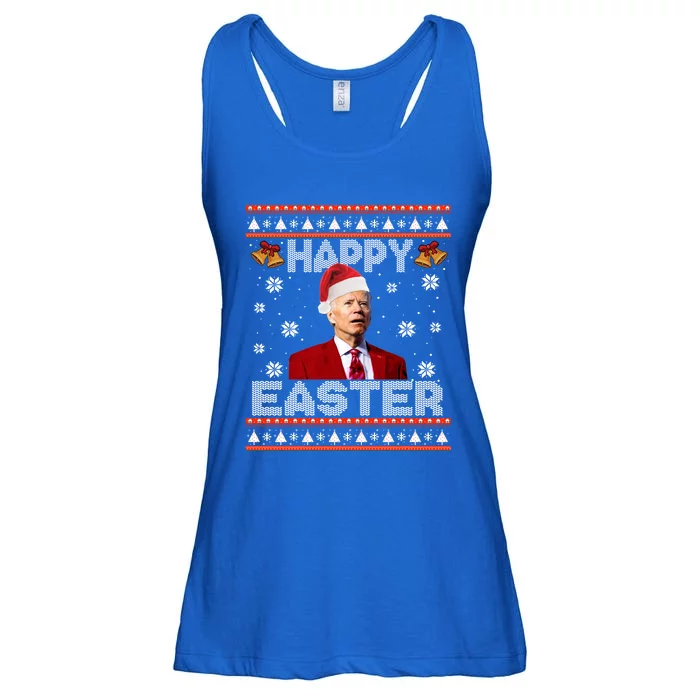 Happy Easter Funny Joe Biden Ugly Christmas Sweater Xmas Cute Gift Ladies Essential Flowy Tank