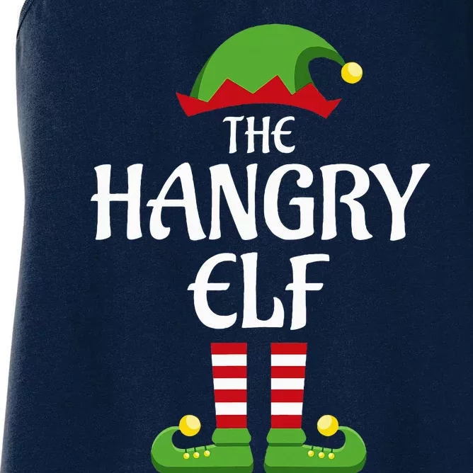 Hangry Elf Family Matching Group Christmas Women's Racerback Tank