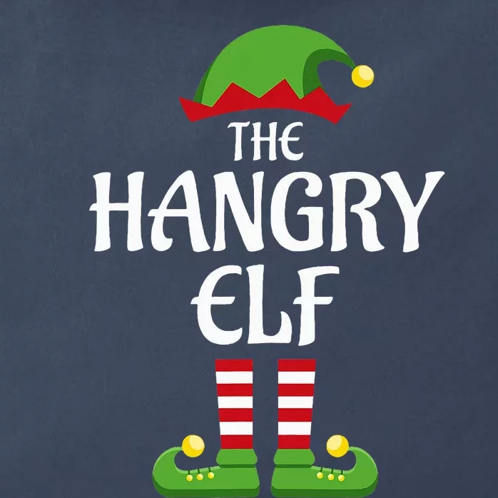 Hangry Elf Family Matching Group Christmas Zip Tote Bag