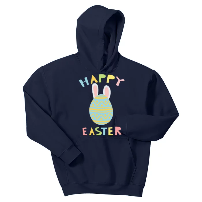 Happy Easter Funny Colorful Bunny Ears Egg Kids Hoodie