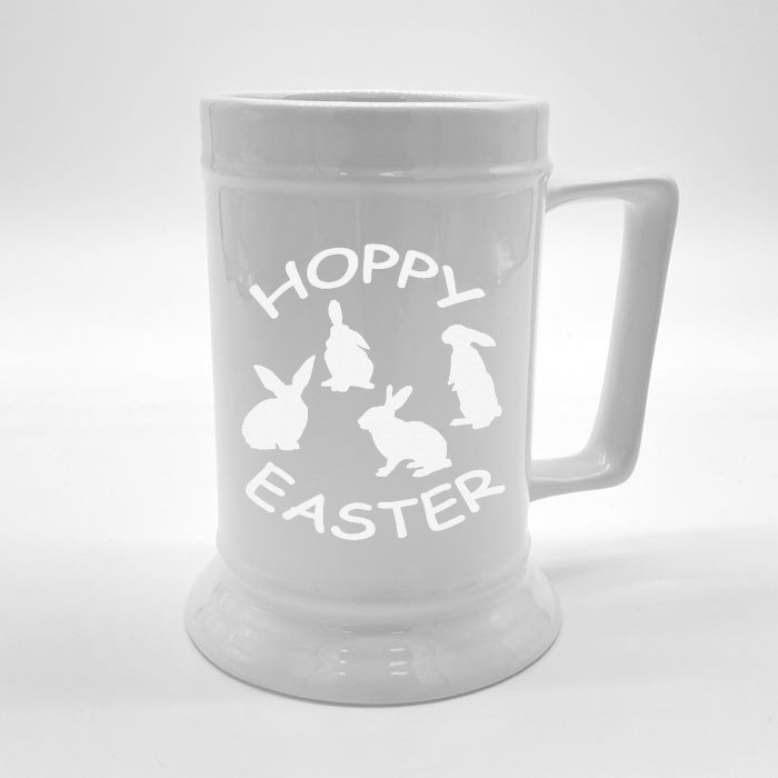 Happy Easter Funny Hoppy Easter Bunny Rabbit Gift Front & Back Beer Stein