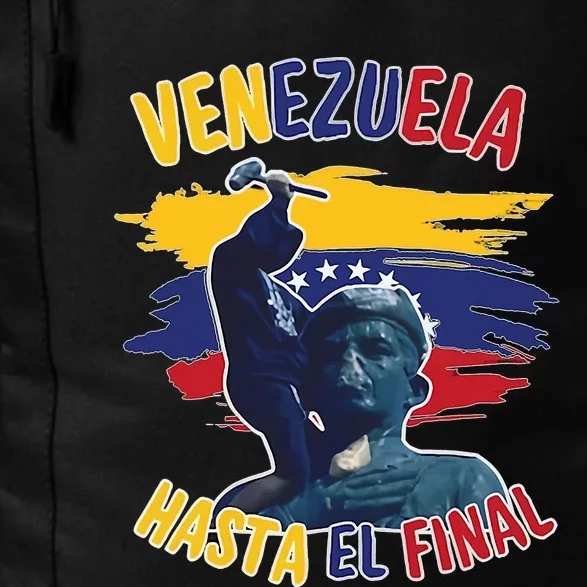 Hasta El Final Venezuela Flag Bandera De Venezuela 2024 Daily Commute Backpack