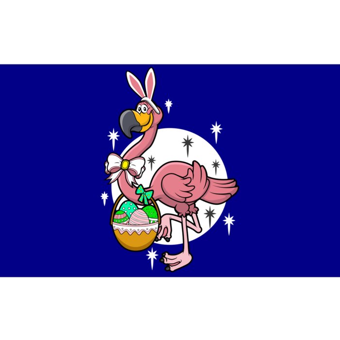 Happy Easter Flamingos Hunting Eggs Flamingo Rabbit Ears Meaningful Gift Bumper Sticker